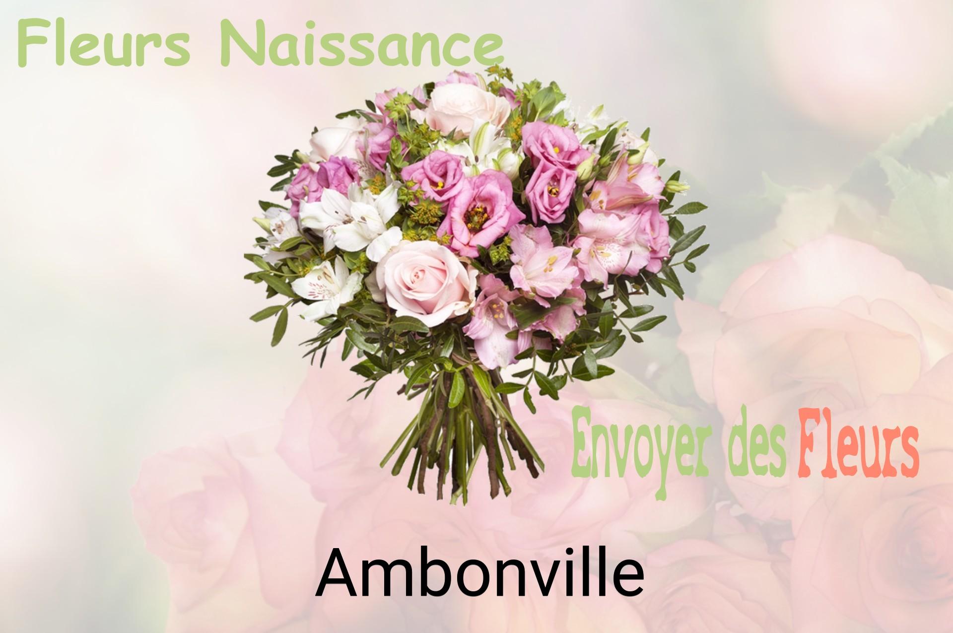 Bouquet de fleurs de naissance livré à Ambonville